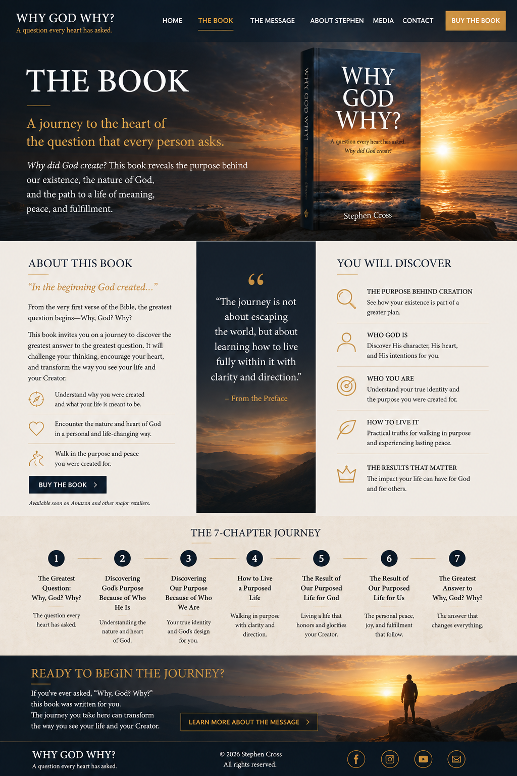 Why God Why? — The Book by Stephen Cross