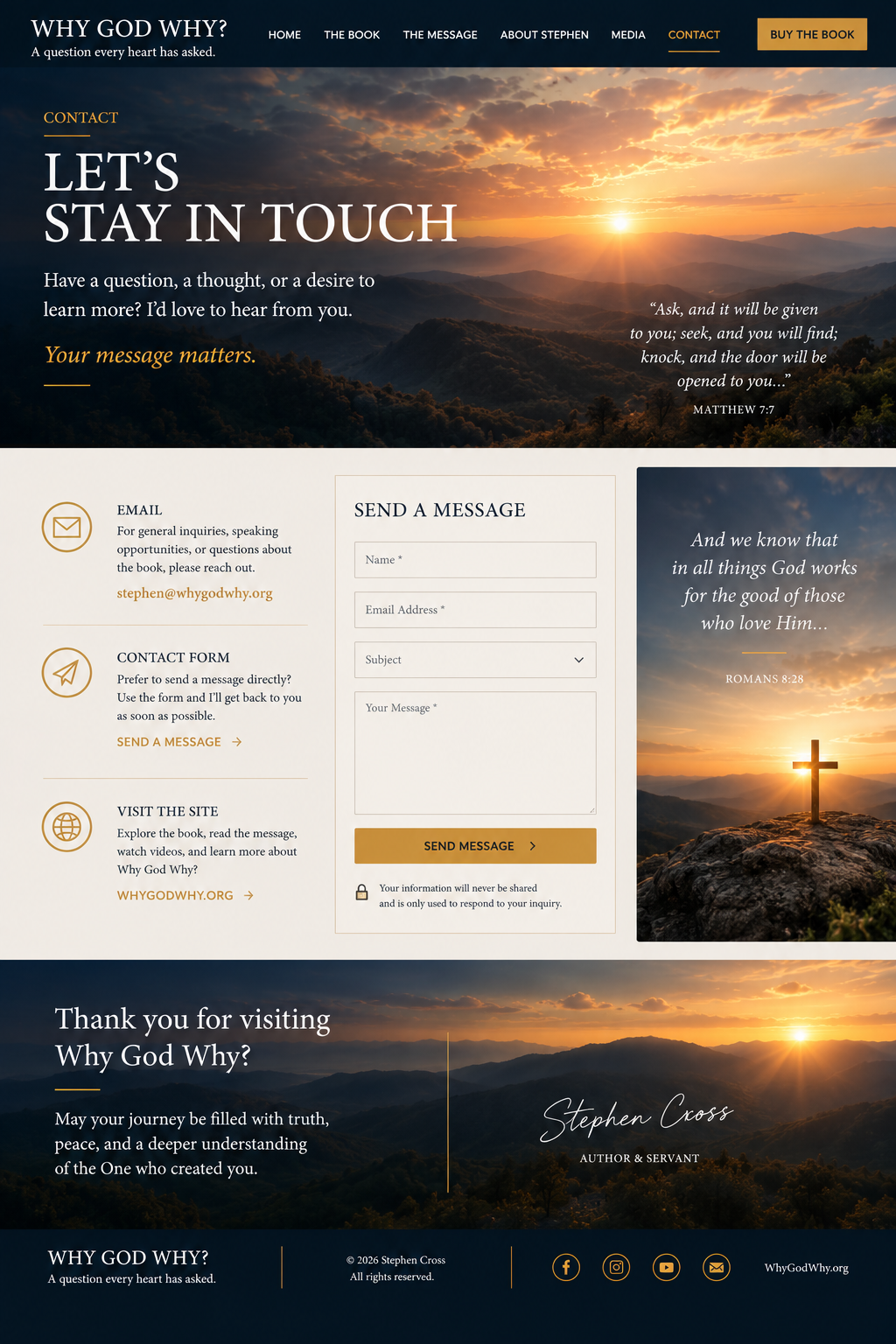 Contact Stephen Cross